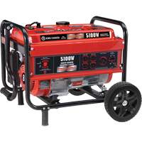 Generator with Wheel Kit, 5100 W Surge, 4000 W Rated, 120 V/240 V, 15 L Tank Sécurité Médic