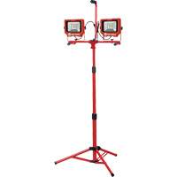 Twin Work Light with Tripod, LED, 40 W, 6000 Lumens, Aluminum Housing Sécurité Médic