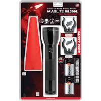 Safety Flashlight Pack, LED, 487 Lumens, D Batteries Sécurité Médic