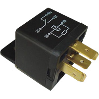 Mini relais unipolaire &agrave; une direction avec r&eacute;sistance, Prise, 40 A, 12 V Sécurité Médic