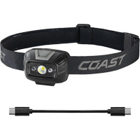 Lampe frontale projecteur &agrave; grand angle bicolore FL20R , DEL, 520 lumens, 2,5 hres de fonctionnement, piles Rechargeable Sécurité Médic