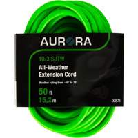 Industrial Extension Cord, All-Weather, SJTW, 10/3 AWG, 15 A, 50' Sécurité Médic