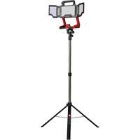 Lampe de travail &agrave; DEL professionnelle &agrave; panneaux pliants lumens sans fil 18V sur tr&eacute;pied, DEL, 3600 lumens Sécurité Médic