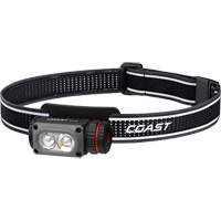 Lampe frontale COAST WPH10R &agrave; deux couleurs avec aimant et agrafe, DEL, 500 lumens, 3,25 hres de fonctionnement, piles Rechargeable Sécurité Médic